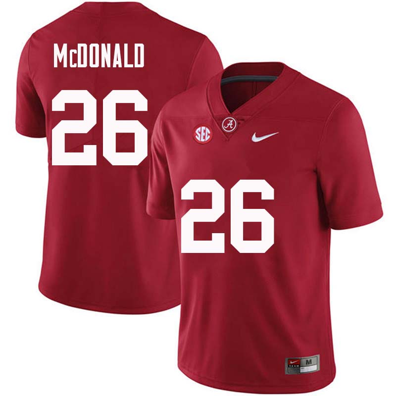 Men #26 Kyriq McDonald Alabama Crimson Tide College Football Jerseys Sale-Crimson